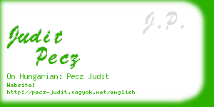 judit pecz business card